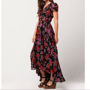 Patrons of Peace Rose Wrap Maxi Dress